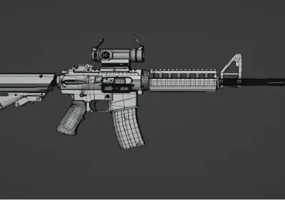 Assault Rifle M4 3D model