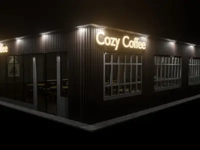 Coffee Shop Free 3D model