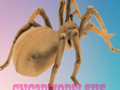SPIDER 1 3D MODEL STL FILE FOR CNC ROUTER LASER 3D print model