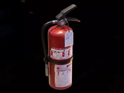 Fire Extinguisher Low-poly 3D model 49