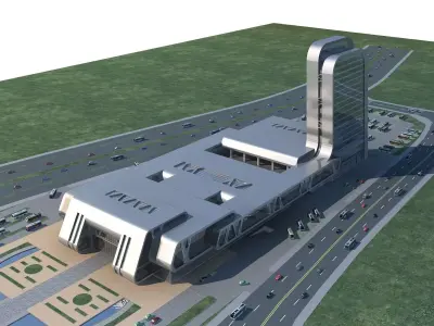 Station Building 3D model order