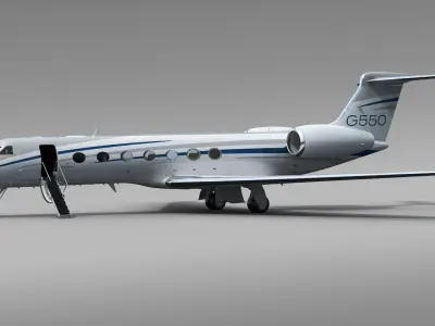 Gulfstream G550 Business Jet 3D model
