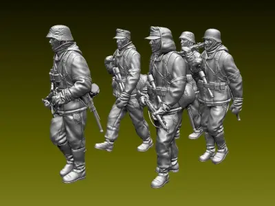 German soldiers 3D print model shop