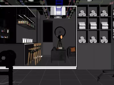 Luminous Fitness Studio 3D model