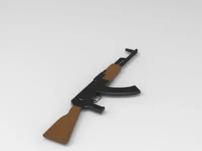 AK-47 ak - rifle Free 3D model