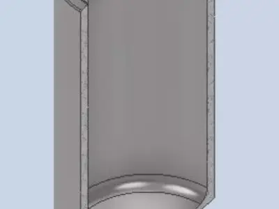 ASME BPE Pressure Vessel  Industrial Sanitary Tank 7000 L 3D model