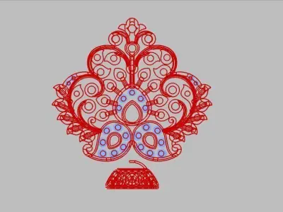 close  open  setting pendent  Low-poly 3D model