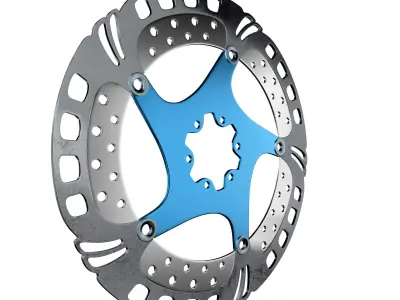 Motorcycle brake disc rotor 3D model