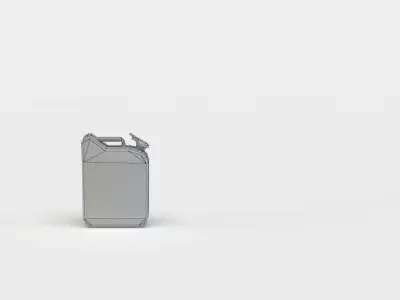 Canister military case Low-poly 3D model