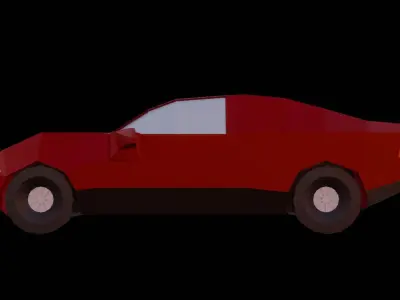 Low Poly Car Free low-poly 3D model 5