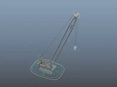 Crawler Crane 3D model get
