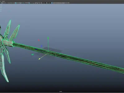Fantasy Scythe Low-poly 3D model purchase