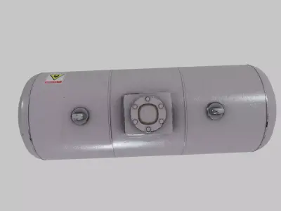 Storage Tank Low-poly 3D model get