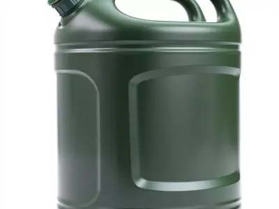 Olive Green Container model pack Low-poly 3D model