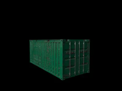Container 3D model shipping Free low-poly 3D model