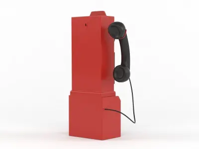 Classic Pay Phone Telephone 3D model