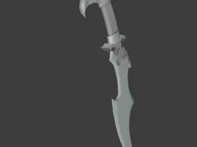 Dagger sword Free low-poly 3D model