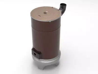 Wood Burning Stove 3D model purchase