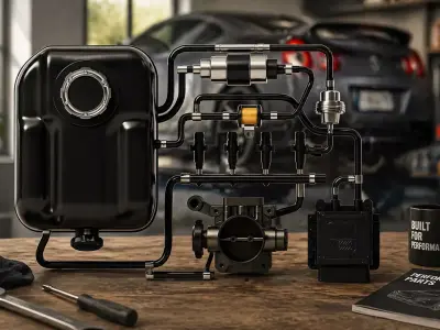 Automotive Fuel Injection System Model 3D model