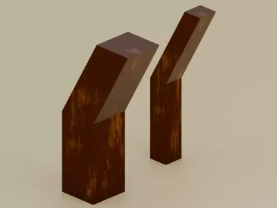Heritage Transit Modular Pillar and Archway Set Low-poly 3D model