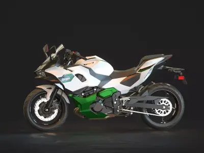 Base model Kawasaki Ninja 7 Hybrid 2024 3D model