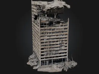 Ruined Tower  Echoes of a Forgotten Era 3D model