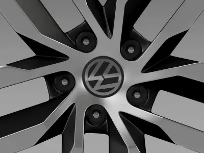 Volkswagen Golf S rim 3D model
