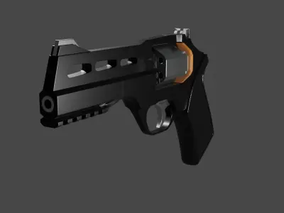 rhino revolver 3D model