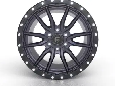 FUEL - D680 REBEL 1PC Anthracite Center with Black Lip 3D model