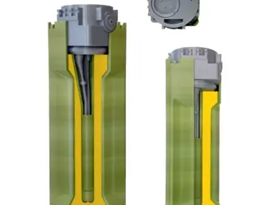 PTM-3 anti-tank mine in section 3D print model