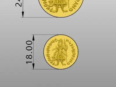 Coin pendant Free 3D model