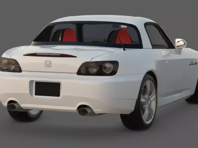 2009 Honda S2000 Ultimate Edition 3D Model  The Final VTEC Low-poly 3D model
