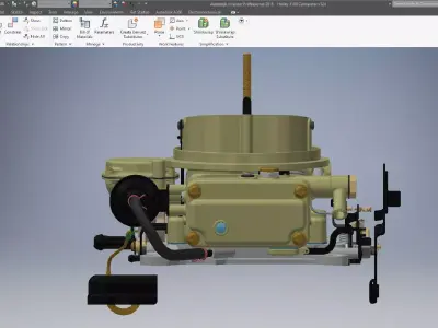 Engine Carburetor 3D Model 3D model
