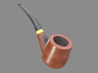 Smoking Pipe Low-poly 3D model