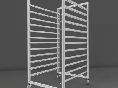Bakery Trolley 3D model