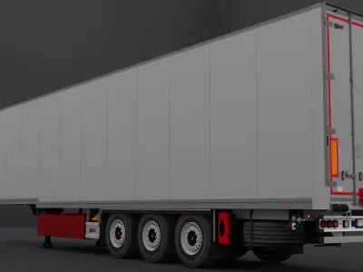Talson Textile Trailer Low-poly 3D model