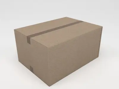 Cardboard box 3D model buy