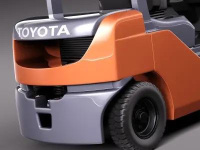 Toyota Fork Lift 8FD25 3D model