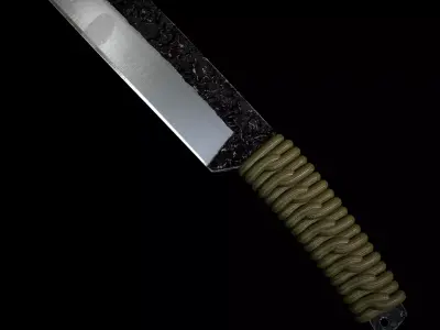 Tactical Weapon -mid poly -2 Low-poly 3D model