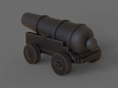 cannon 3D model