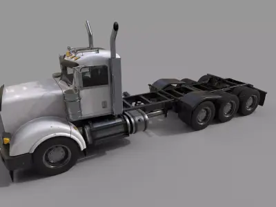 Fifth Wheel Hitch Low-poly 3D model