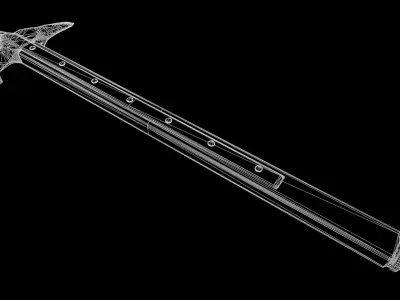 Warhammer 1 Low-poly 3D model