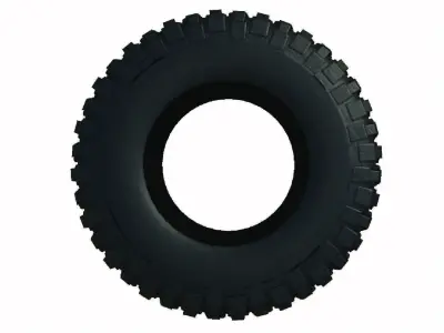 Off road wheel 3D model by vawworldstudios
