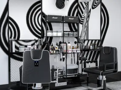 Baber Shop 4 3D model