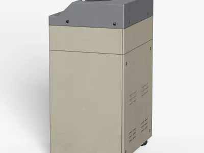 Money Counting Machine Low-poly 3D model