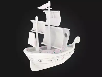 Kawaii Ship Adventure 3D model