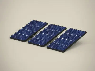 Solar panel 3D model 15