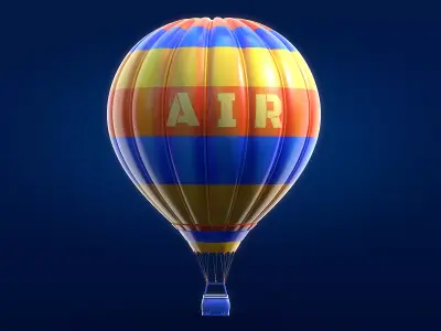 Air balloon 3D model buy