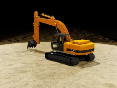 Excavator 3D model 3