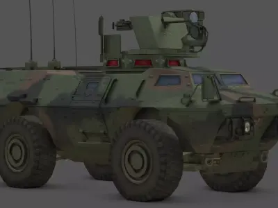 M1200 Armored Knight Low-poly 3D model